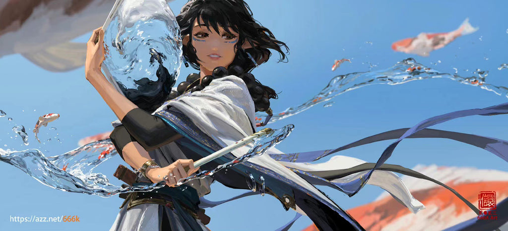 Donner aux Dieux : Collection de peinture fantastique orientale   赋神  东方幻想艺术画集 by Kan Liu(666K信譞)