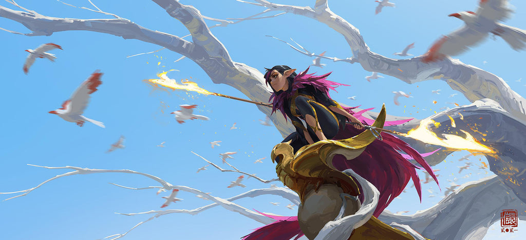 Donner aux Dieux : Collection de peinture fantastique orientale   赋神  东方幻想艺术画集 by Kan Liu(666K信譞)