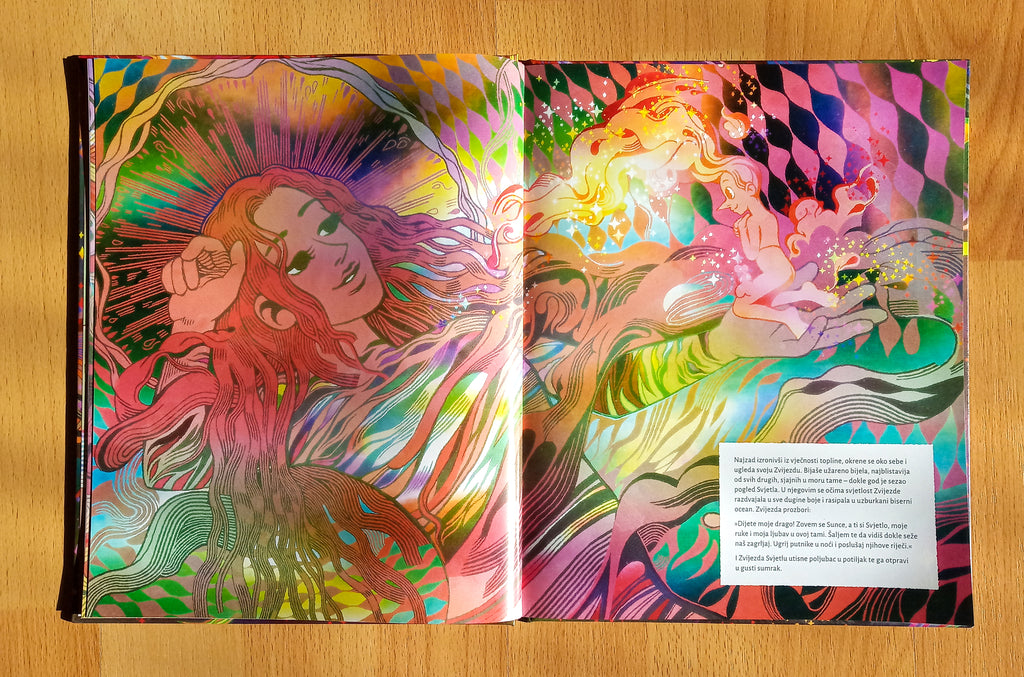 In the company of light (U društvu svjetla) by Korina Hunjak. Illustrated books. Croatie.