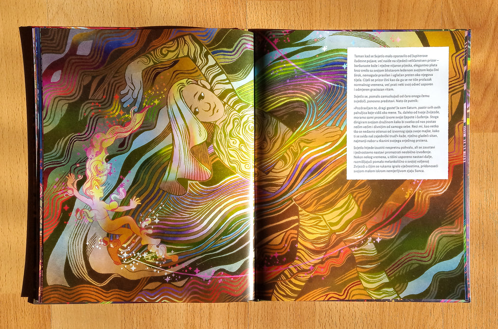 In the company of light (U društvu svjetla) by Korina Hunjak. Illustrated books. Croatie.