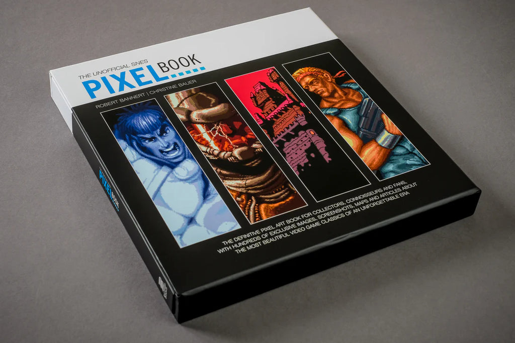 The SNES Pixel Book by Robert Bannert and Chrstine Bauer and BitmapBooks. Video Game. Art.