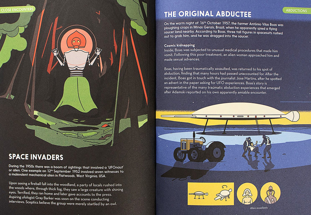 An illustrated History of UFOS by Adam Allsuch Boardman. Nobrow. UFOS.