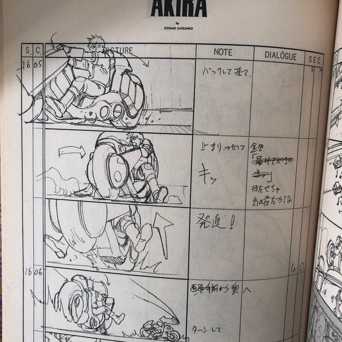 Animation Akira Storyboards Vol.1 The Complete Work by Katsuhiro Otomo
