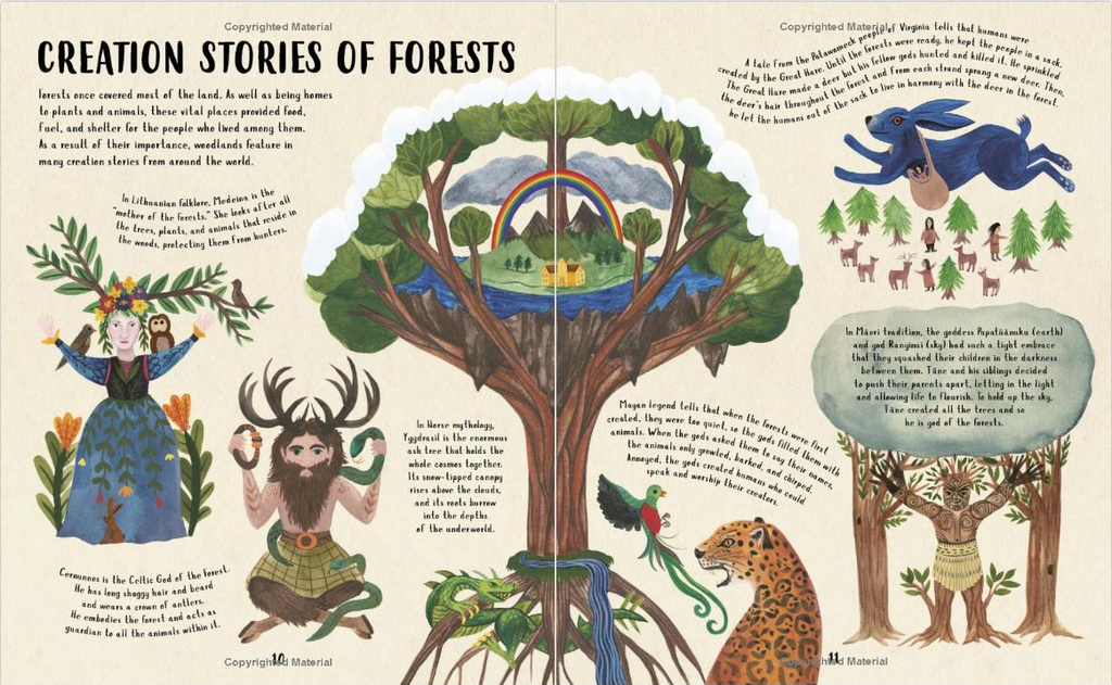 Lore of the Land : Folklore and Wisdom from the wild earth by Claire Cock-Starkey and Samantha Dolan. GiantBooks. Mythologie. Illustrated books.