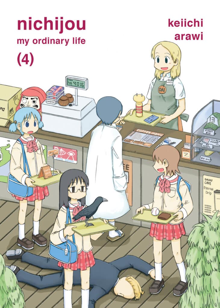 Nichijou Vol.4 by Keiichi Arawi and translated by Jenny McKeon. Manga. GiantBooks.