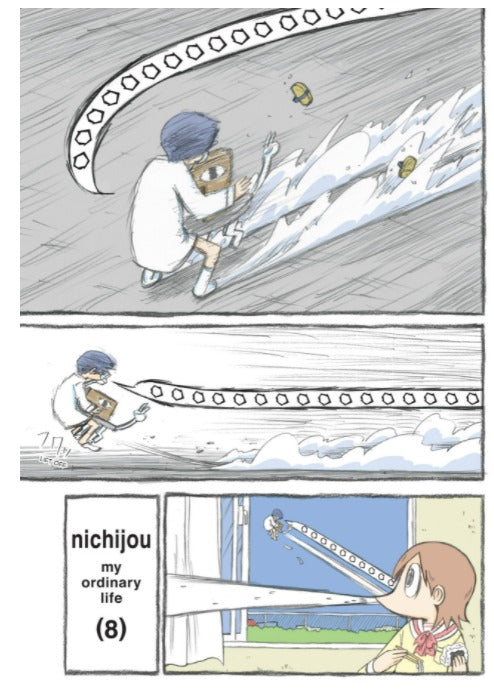 Nichijou Vol.8 by Keiichi Arawi and translated by Jenny McKeon. Manga. GiantBooks.