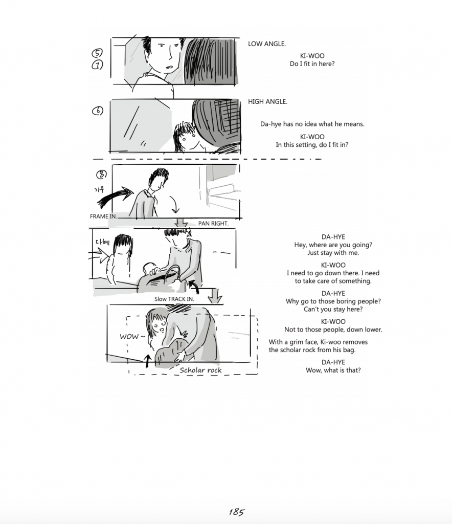 Parasite : A graphic Novel in Storyboards by Bong Joon Ho. Cinéma. Movie. GiantBooks.