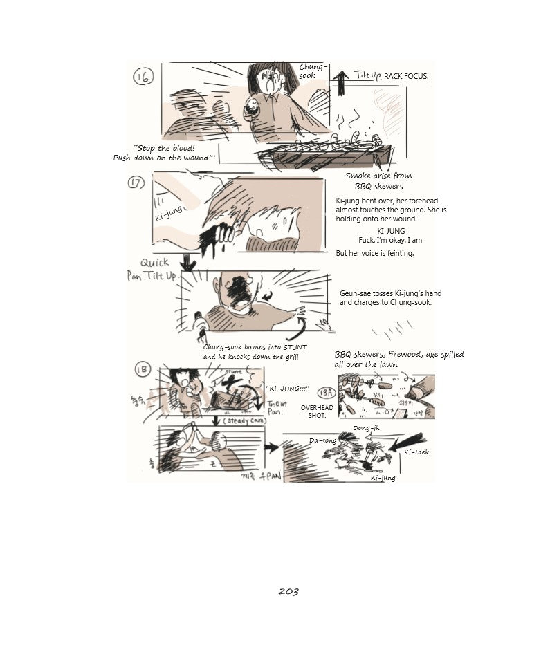 Parasite : A graphic Novel in Storyboards by Bong Joon Ho. Cinéma. Movie. GiantBooks.