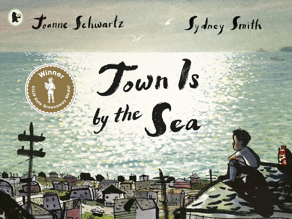 Town is by the sea by Joanne Schwartz and Sydney Smith. Illustrated books. GiantBooks.